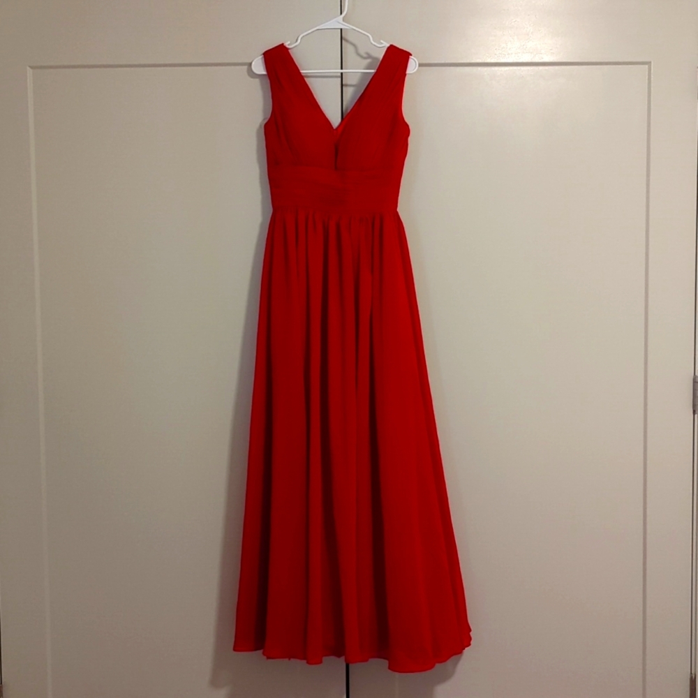 NWOT custom red dress small size